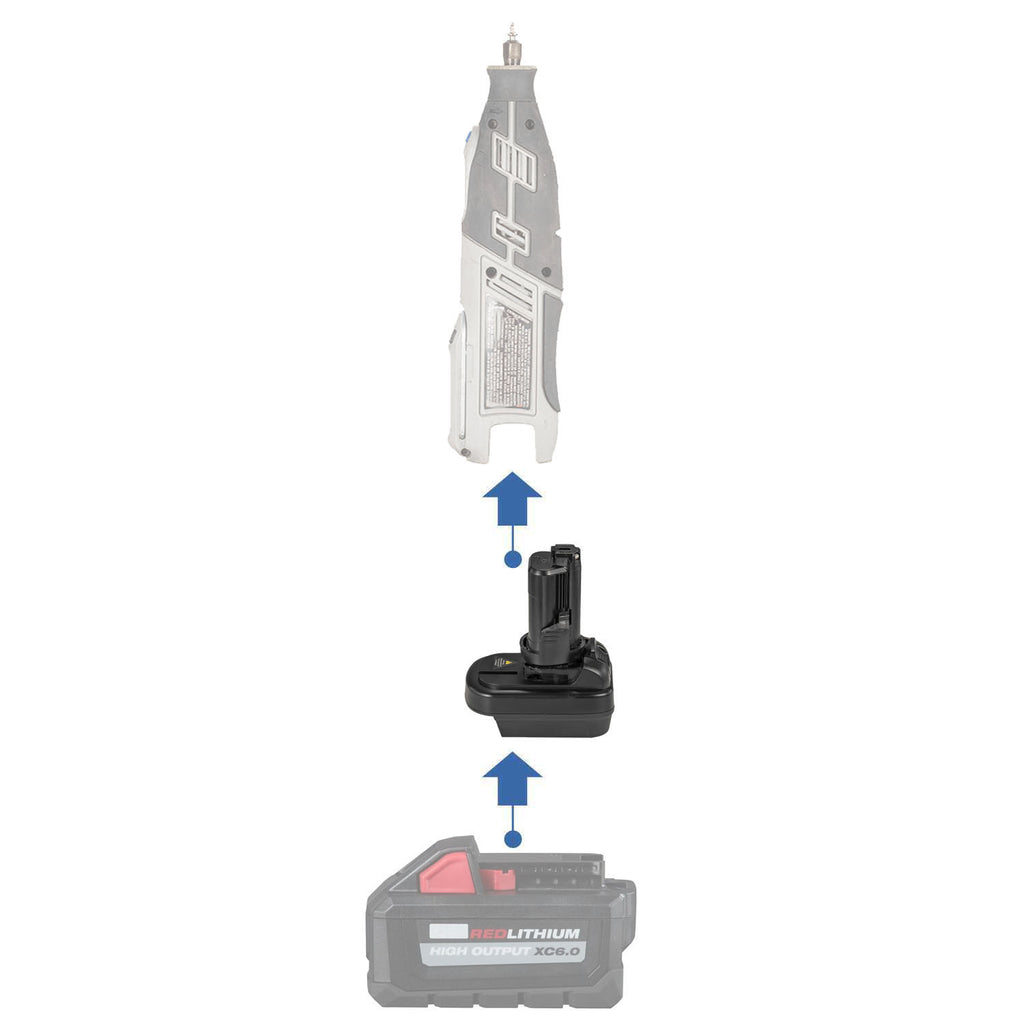 Adaptateur de batterie Milwaukee 18V vers Dremel 12V (8220 8250)