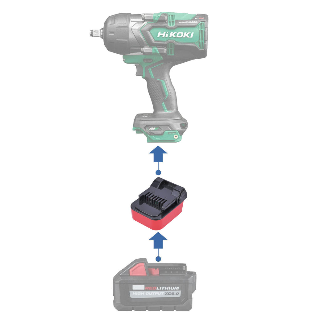 Milwaukee M18 auf Hikoki 18V Akkuadapter