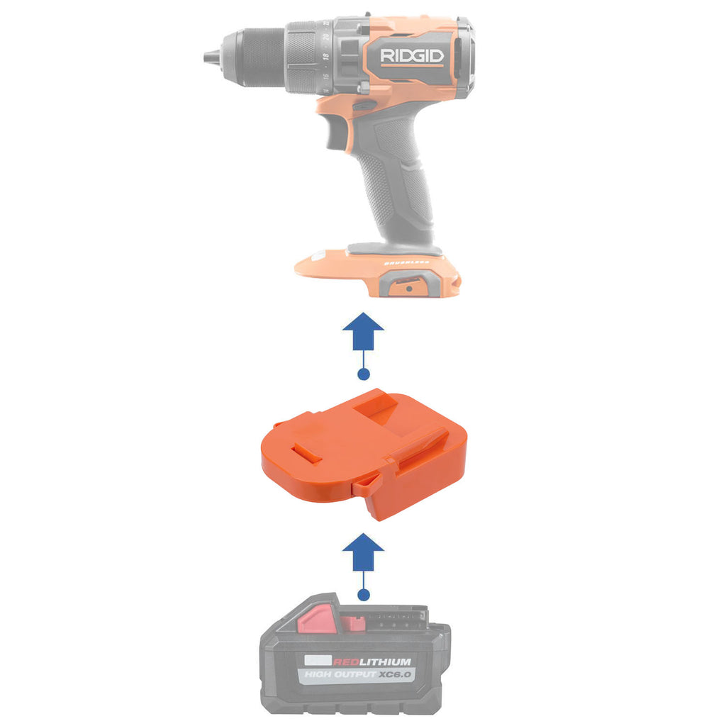 Milwaukee 18V vers RIDGID 18V Adaptateur de batterie