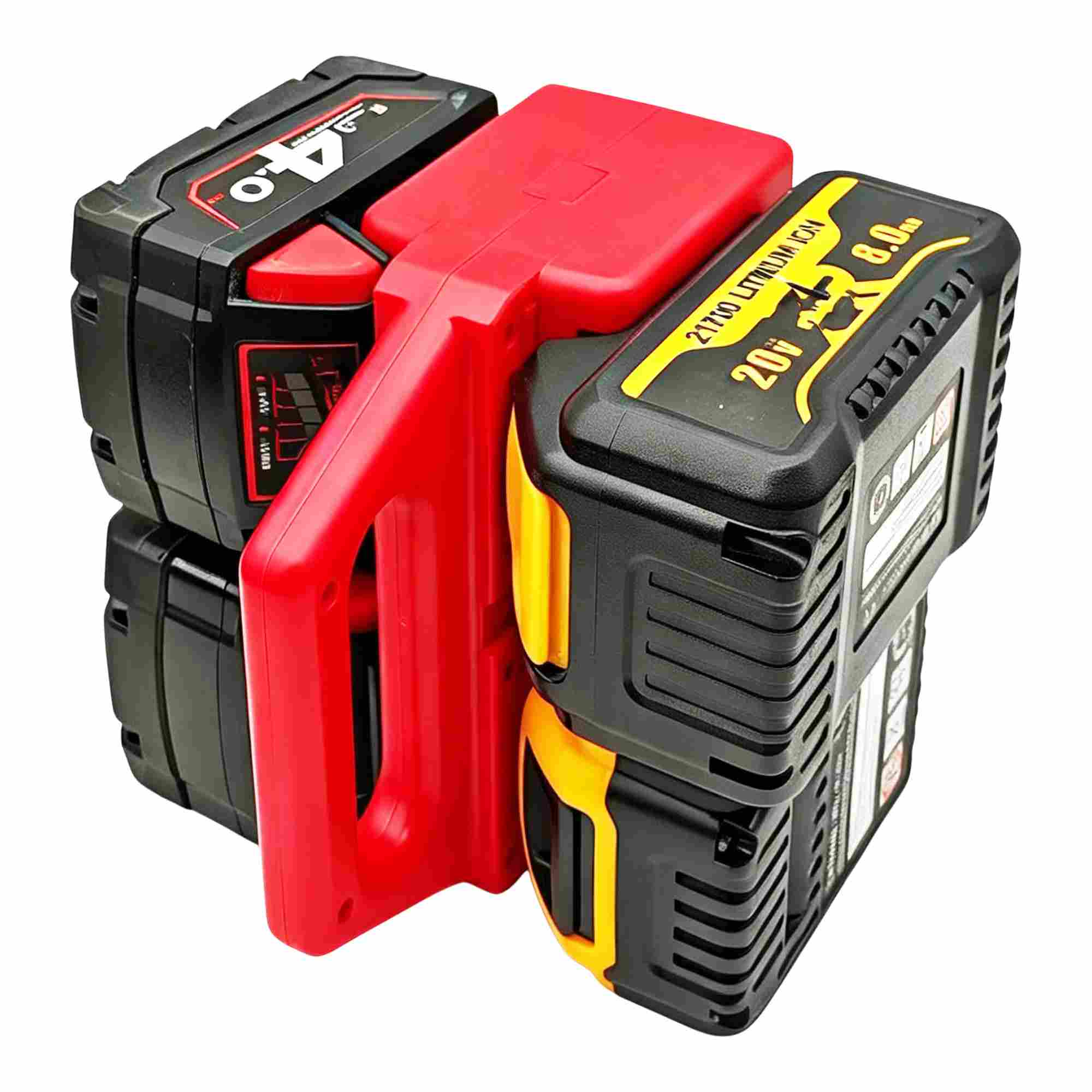 4 batteries – Support et poignée de transport pour batteries Milwaukee M18 18V