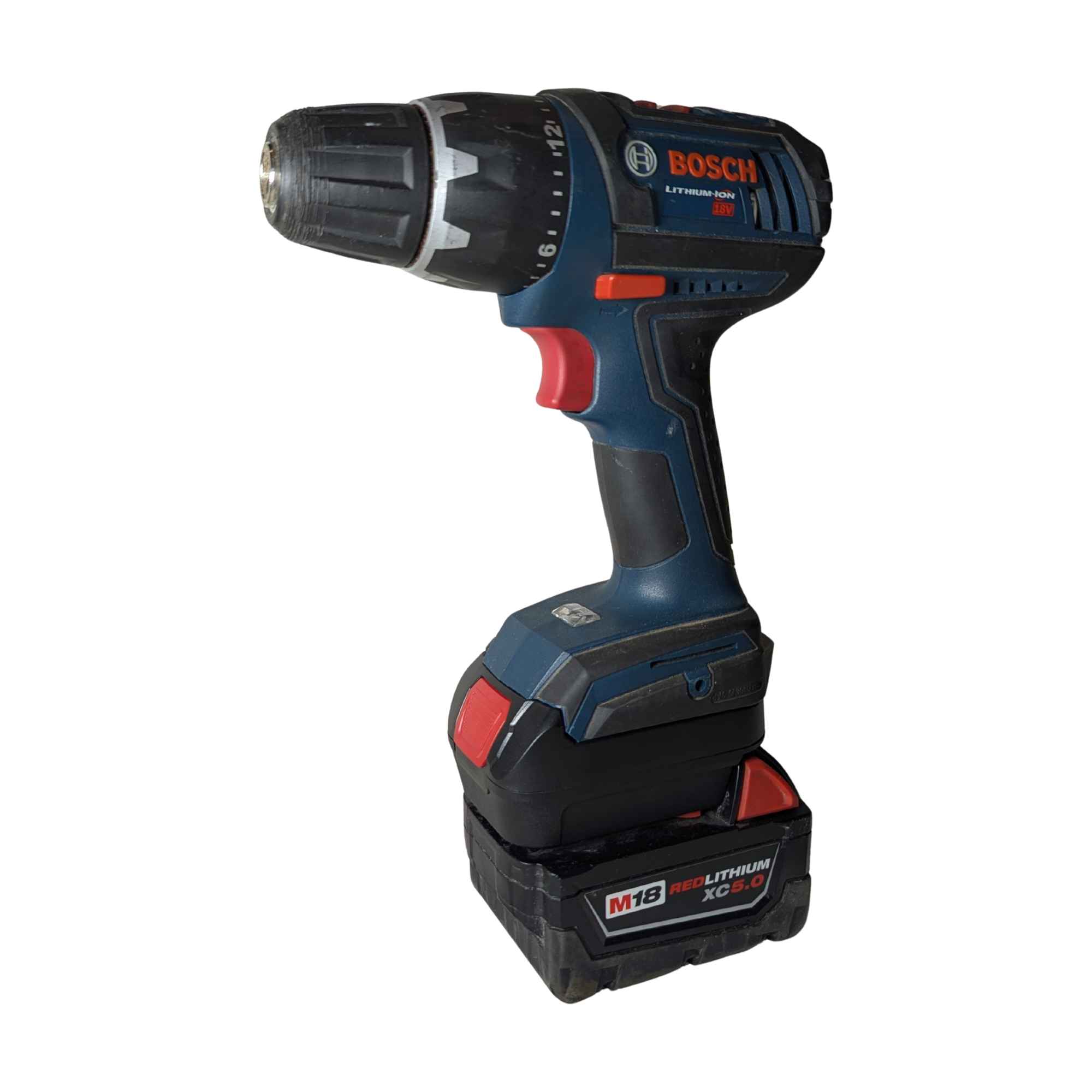 Milwaukee 18V auf Bosch (Blau) 18V Akkuadapter