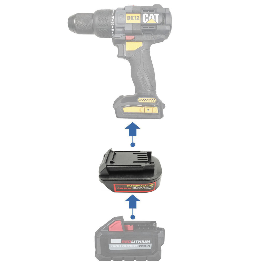 Adaptateur de batterie Milwaukee 18V vers CAT 18V