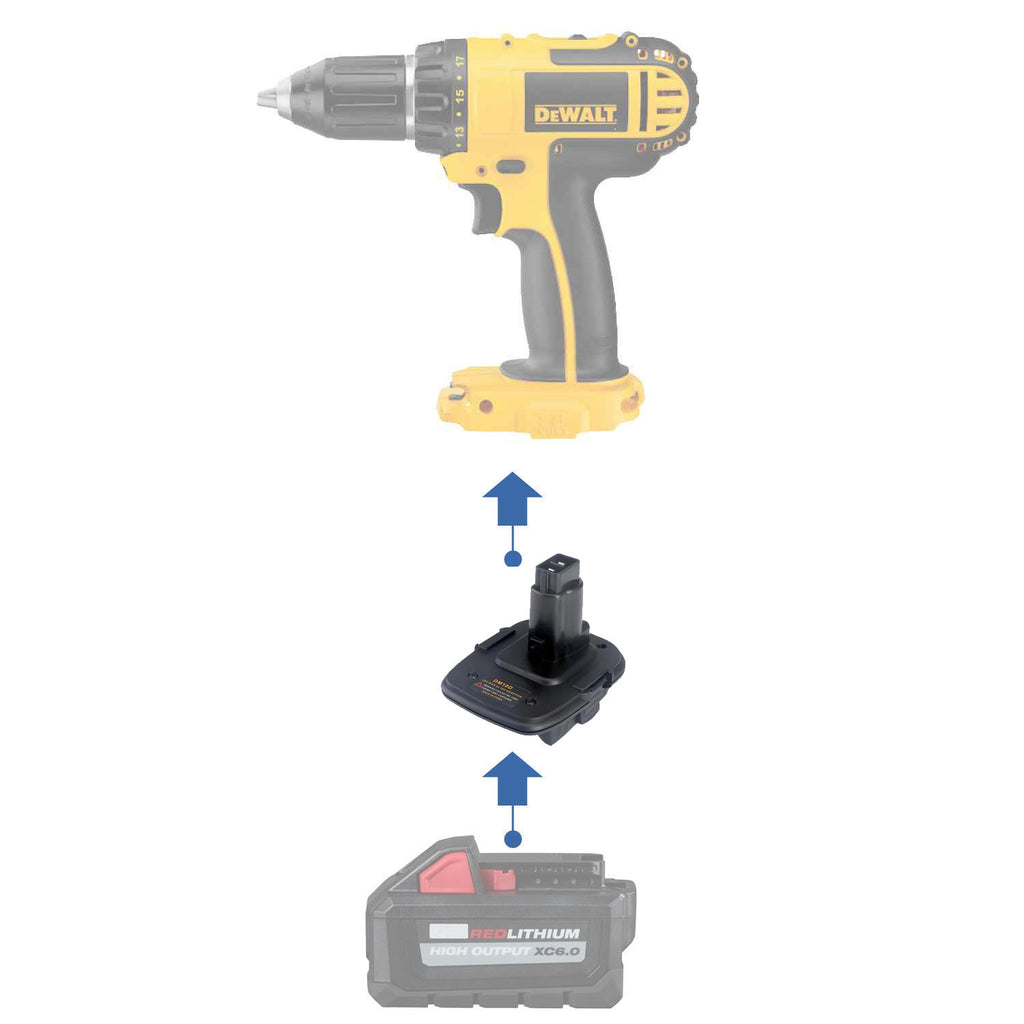 Milwaukee M18 vers DeWalt 18V Ni-Cd Adaptateur de batterie