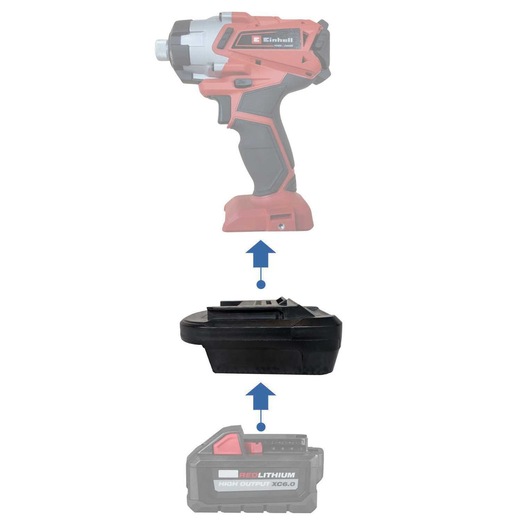 Milwaukee 18V auf Einhell PXC 18V Batterieadapter
