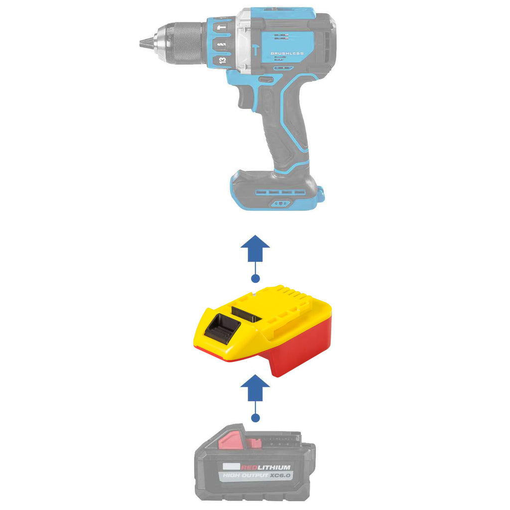 Adaptateur de batterie Milwaukee 18V vers Hercules 20V