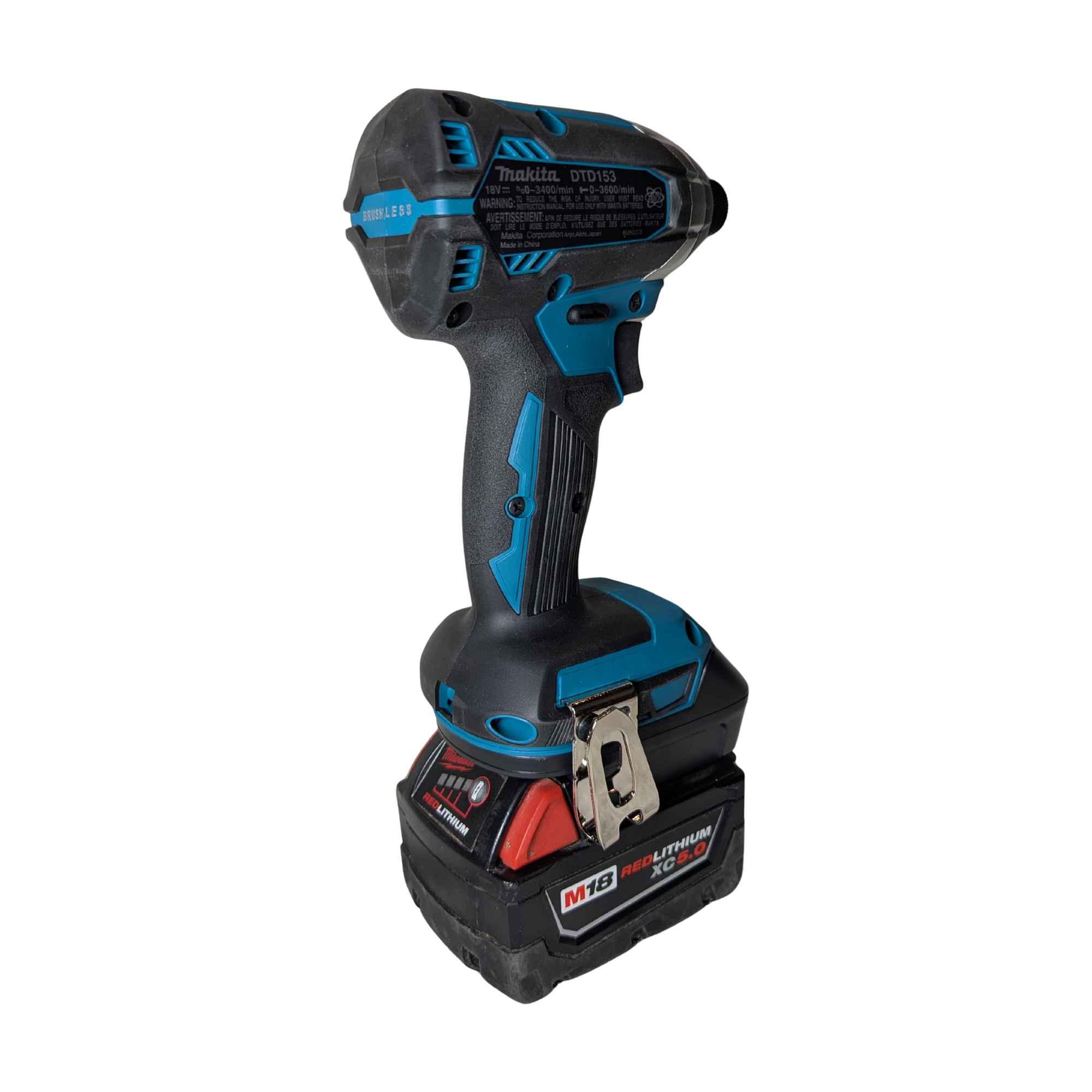 Adaptateur de batterie Milwaukee 18V vers Makita 18V