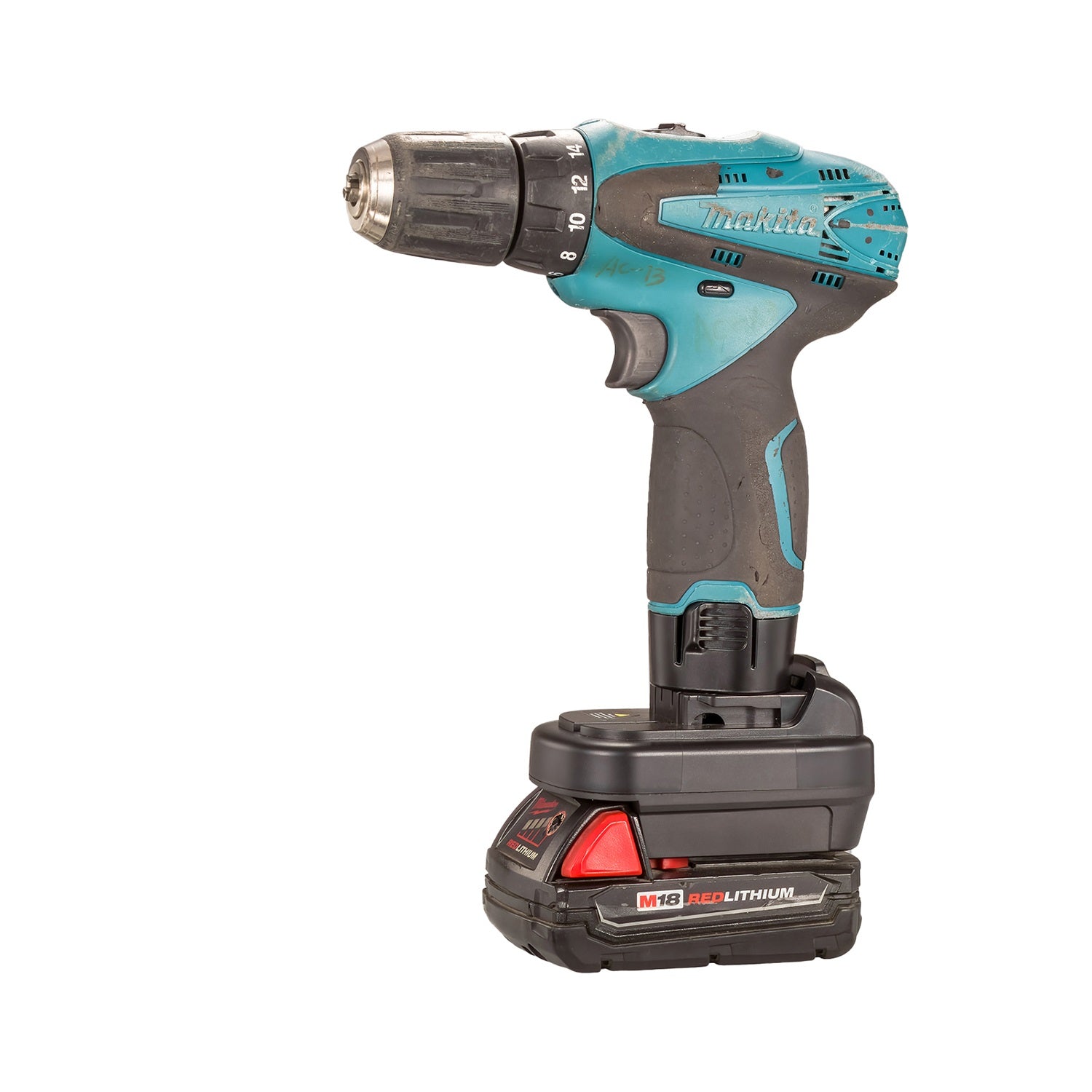 Milwaukee 18V auf Makita 10,8V CXT (Post-Stil) Batterieadapter