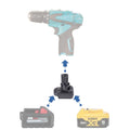Milwaukee 18V vers Makita 10.8V CXT (style à broches) Adaptateur de batterie