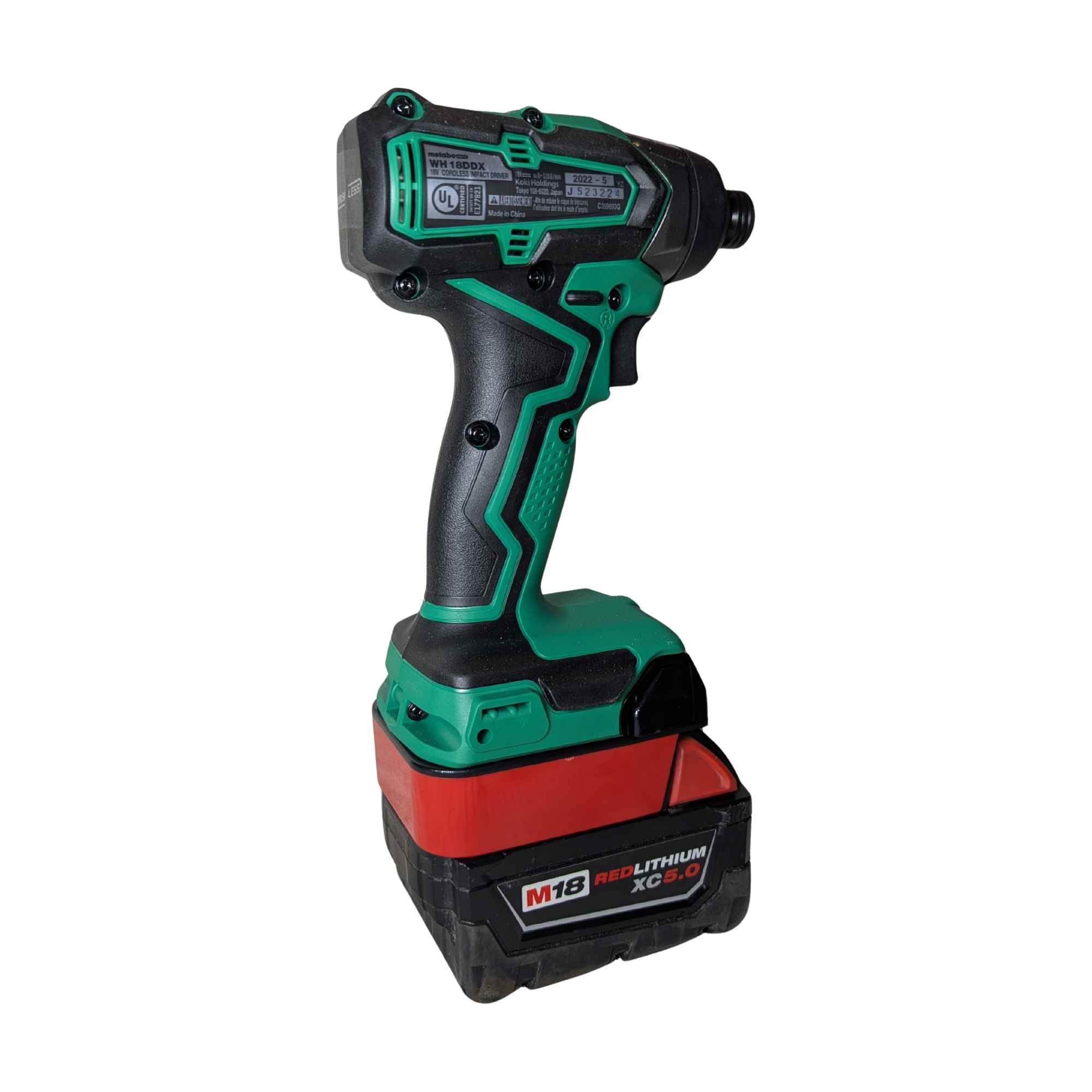 Milwaukee 18V auf Metabo HPT 18V Batterieadapter