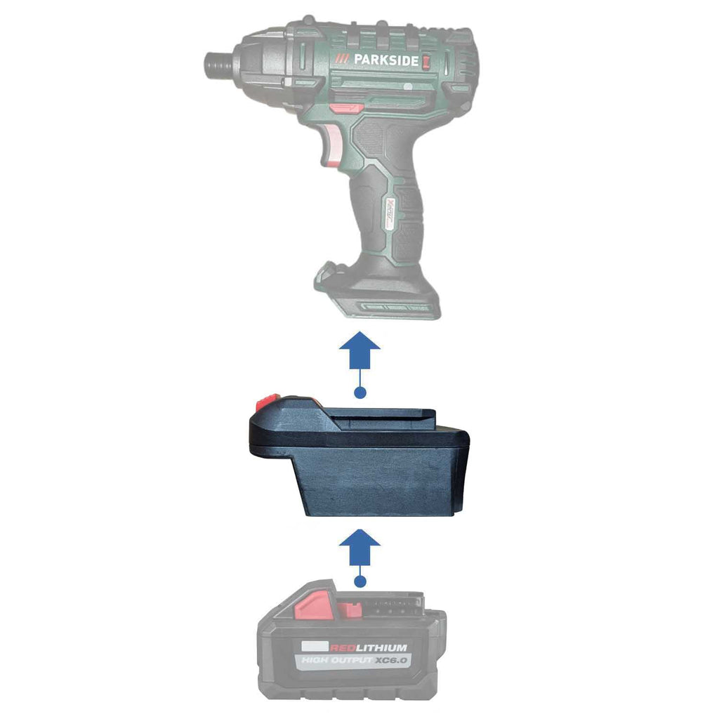 Milwaukee 18V vers Parkside X20V Adaptateur de batterie