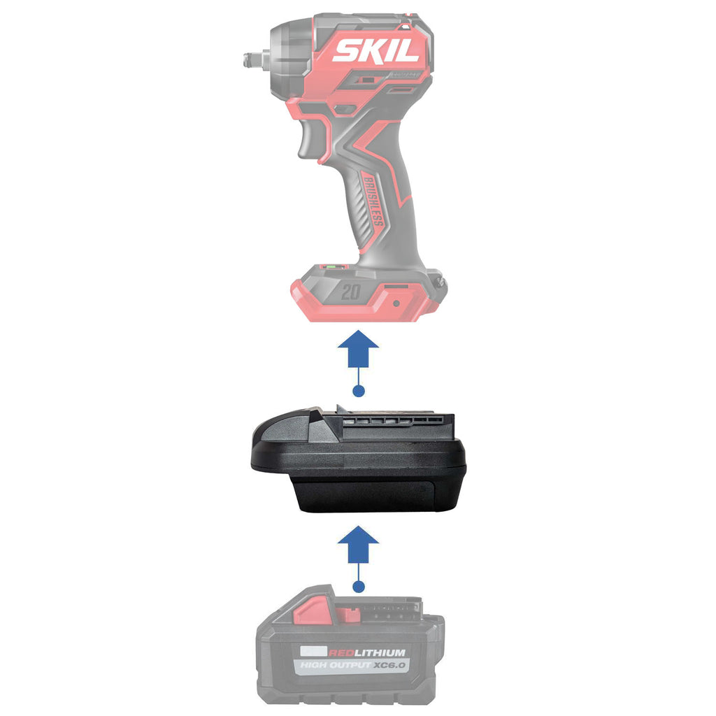 Milwaukee 18V vers SKIL 20V Adaptateur de batterie