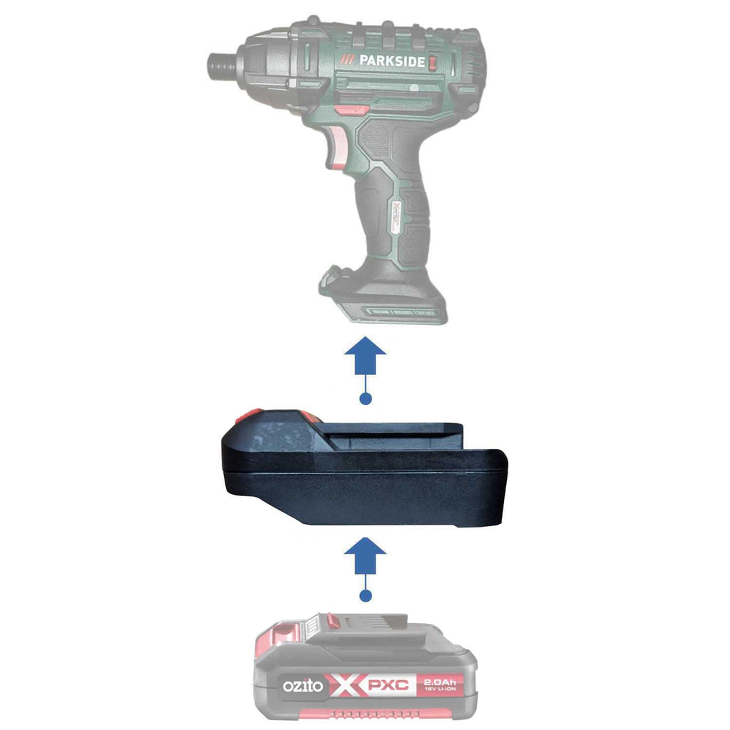 Ozito 18V PXC vers Parkside X20V Adaptateur de batterie
