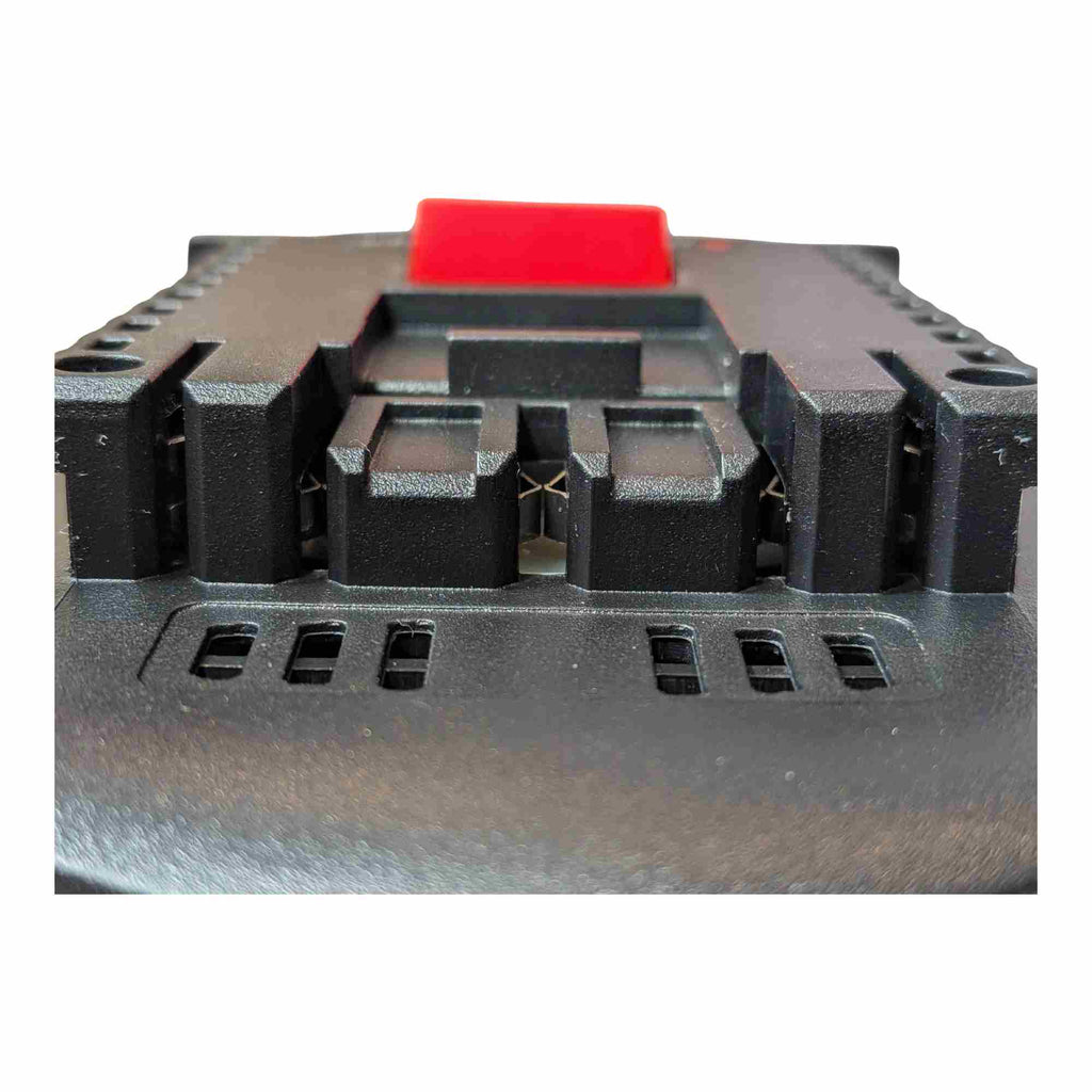 Parkside X20V to Bosch 18V GBA (Blue) battery adapter - close-up of the Bosch tool-side terminal block