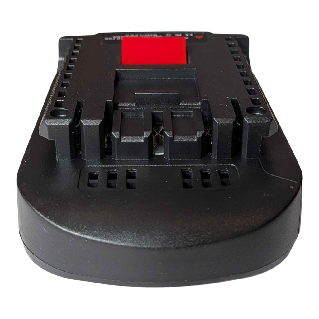 Parkside X20V to Bosch 18V GBA (Blue) battery adapter - Bosch tool-side terminal block end-on