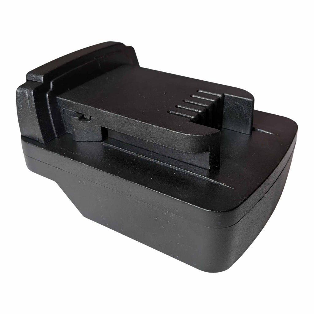 Parkside X20V to Milwaukee M18 battery adapter - Milwaukee tool-side connection with guide rails