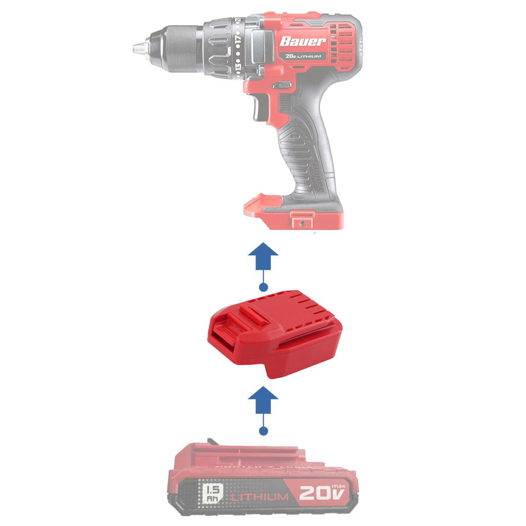Porter Cable 20V vers Bauer 20V Adaptateur de batterie