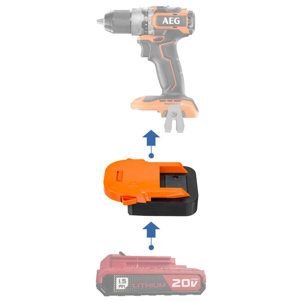 Porter Cable 20V à AEG 18V Adaptateur de Batterie