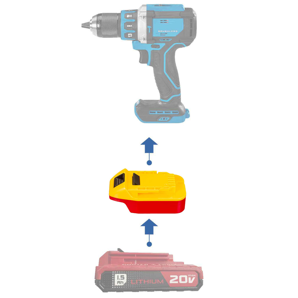Porter Cable 20V auf Hercules 20V Batterieadapter