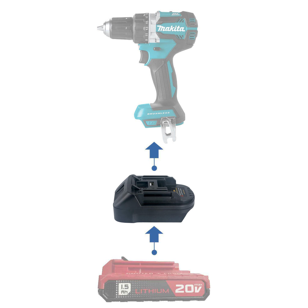 Porter Cable 20V auf Makita 18V Akkuadapter