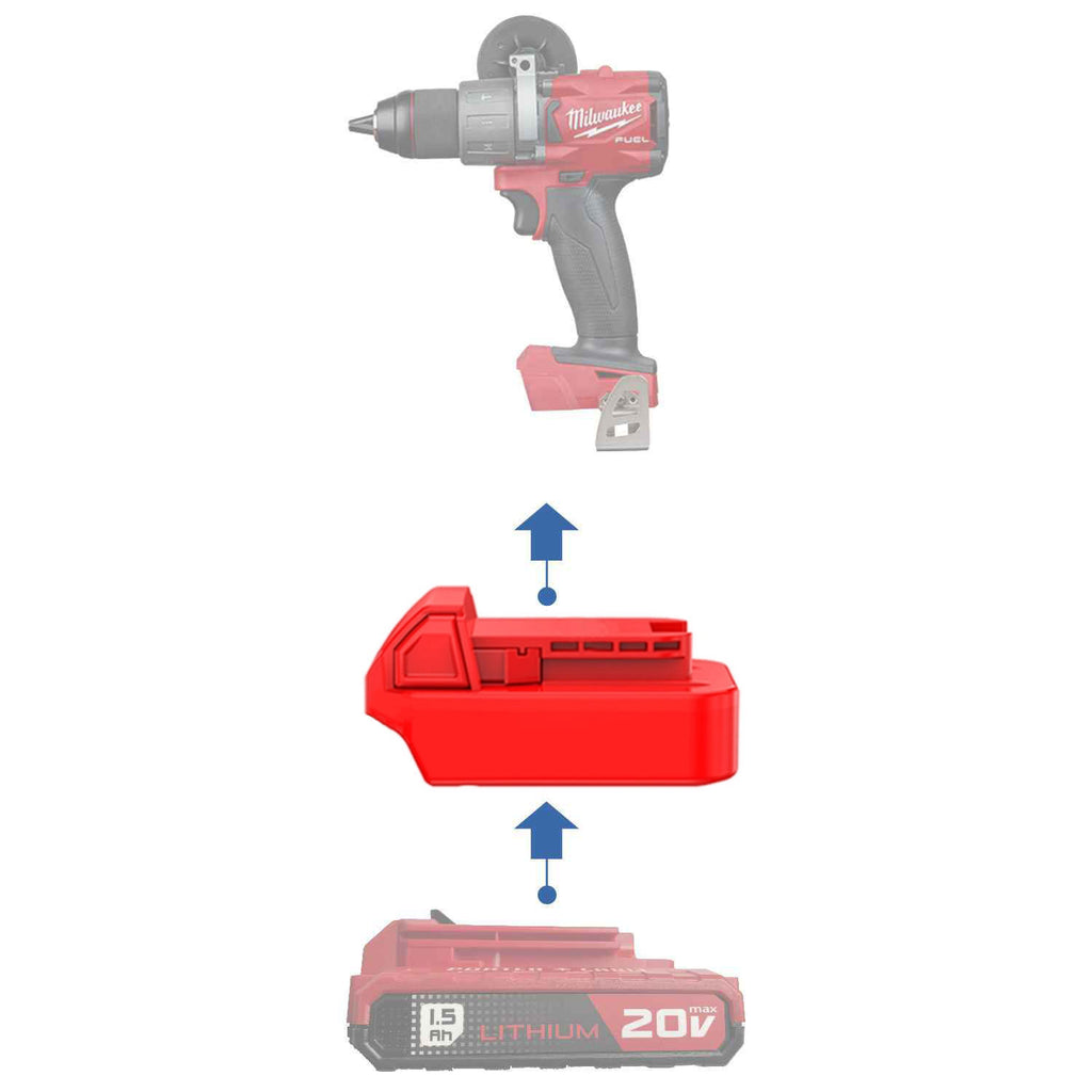 Porter Cable 20V auf Milwaukee M18 Akkuadapter