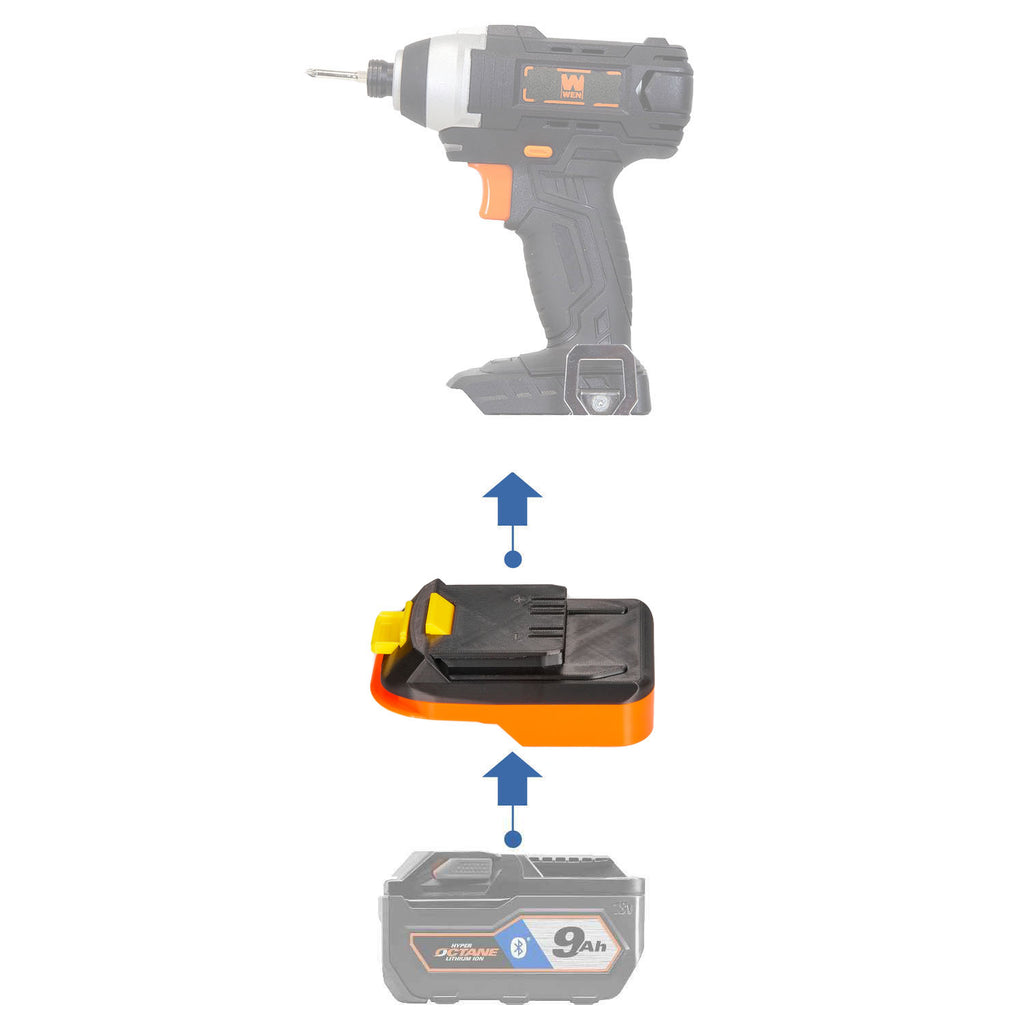 RIDGID 18V vers WEN 20V Adaptateur de batterie