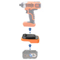 Adaptateur de batterie RIDGID 18V vers Black and Decker 20V
