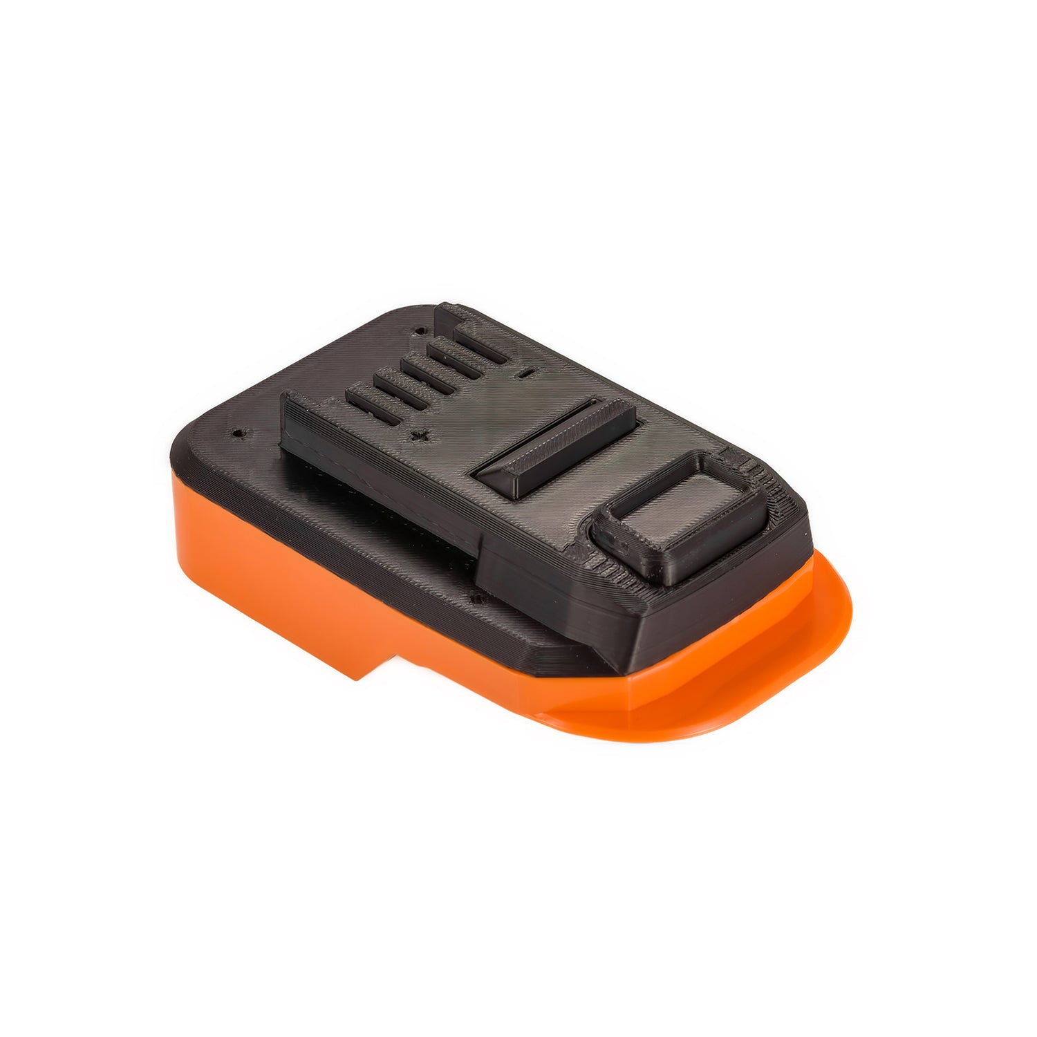 RIDGID 18V to Mastercraft 20V (PWRPOD / Blue) battery adapter - Mastercraft tool-side connection, rails and terminal slots