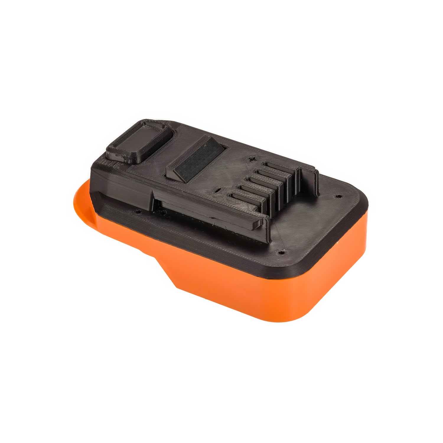 RIDGID 18V to Mastercraft 20V (PWRPOD / Blue) battery adapter - Mastercraft tool-side connection, rails and terminal slots
