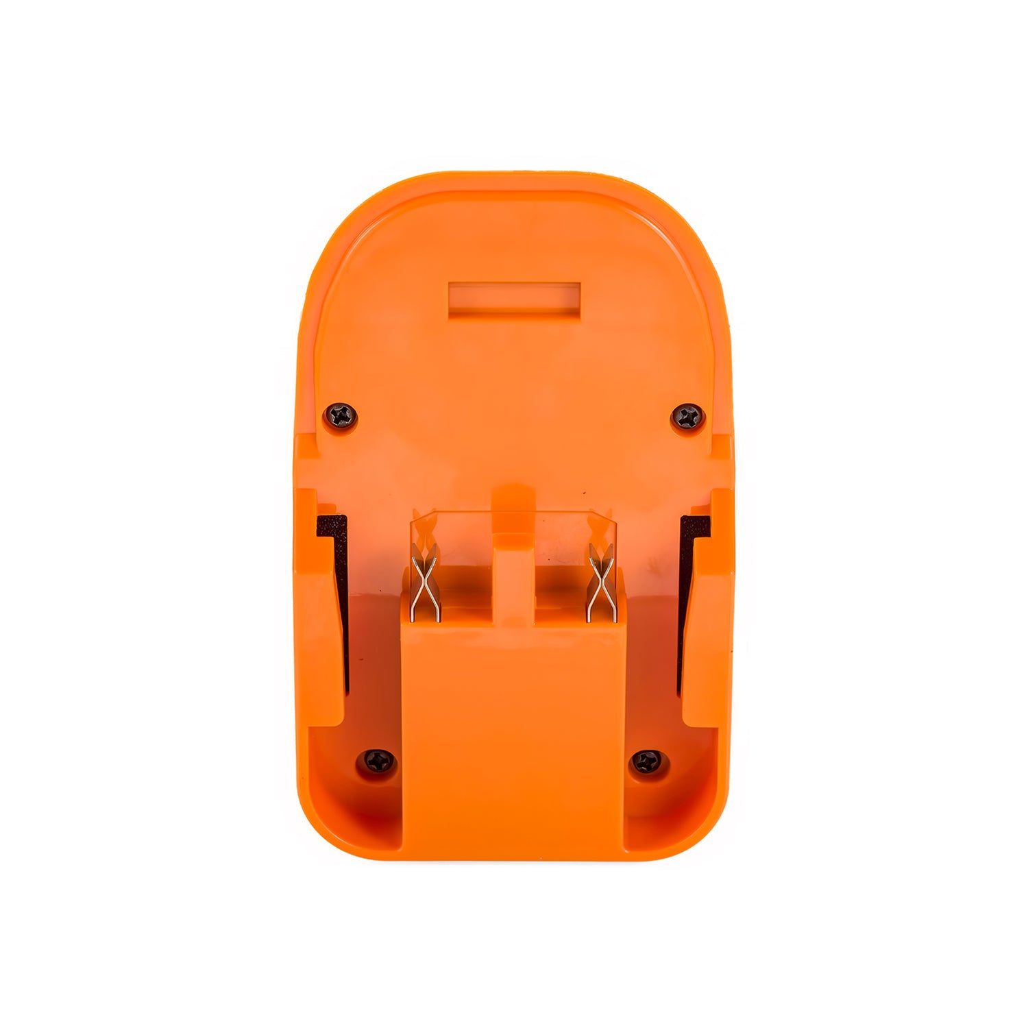 RIDGID 18V to Mastercraft 20V (PWRPOD / Blue) battery adapter - RIDGID battery-side connection with twin copper contacts