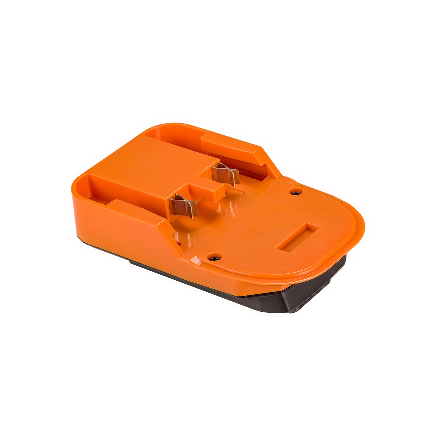RIDGID 18V to Mastercraft 20V (PWRPOD / Blue) battery adapter - RIDGID battery-side connection with twin copper contacts