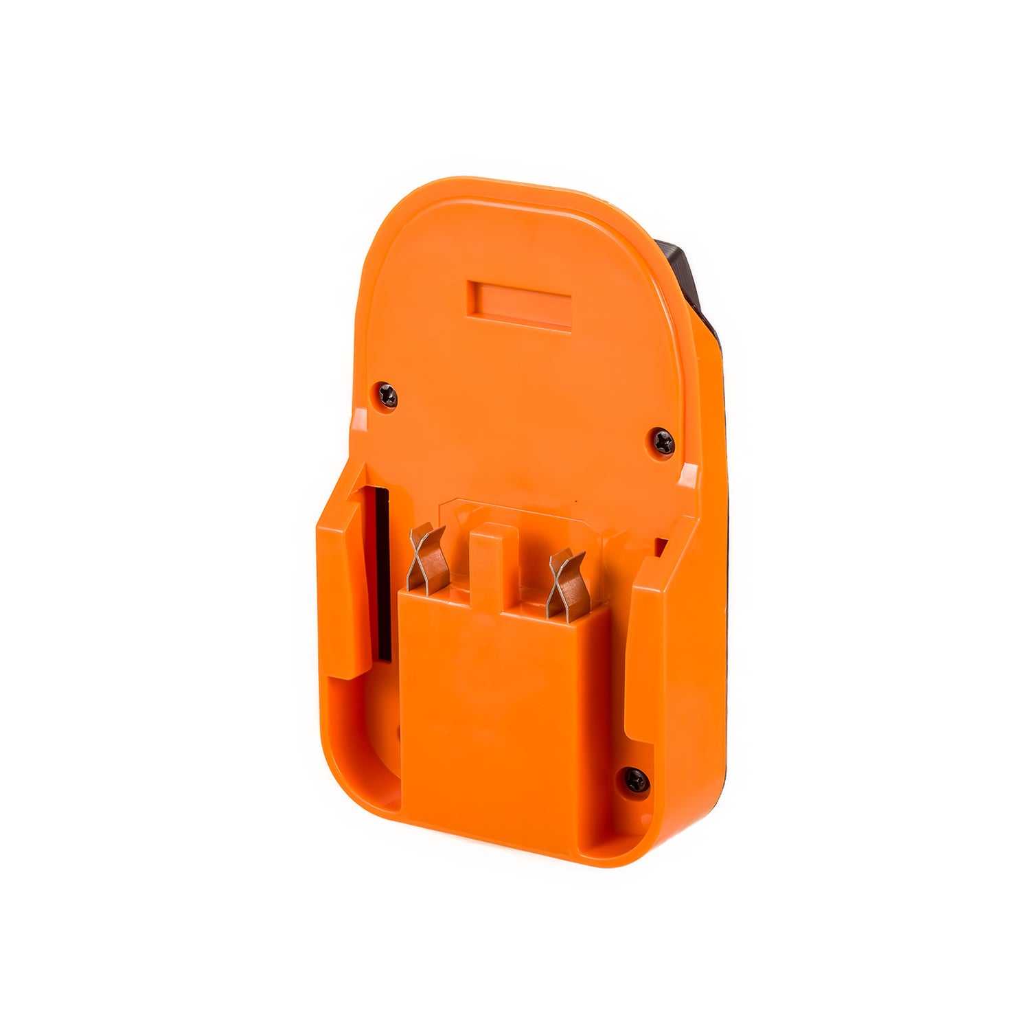 RIDGID 18V to Mastercraft 20V (PWRPOD / Blue) battery adapter - RIDGID battery-side connection with twin copper contacts