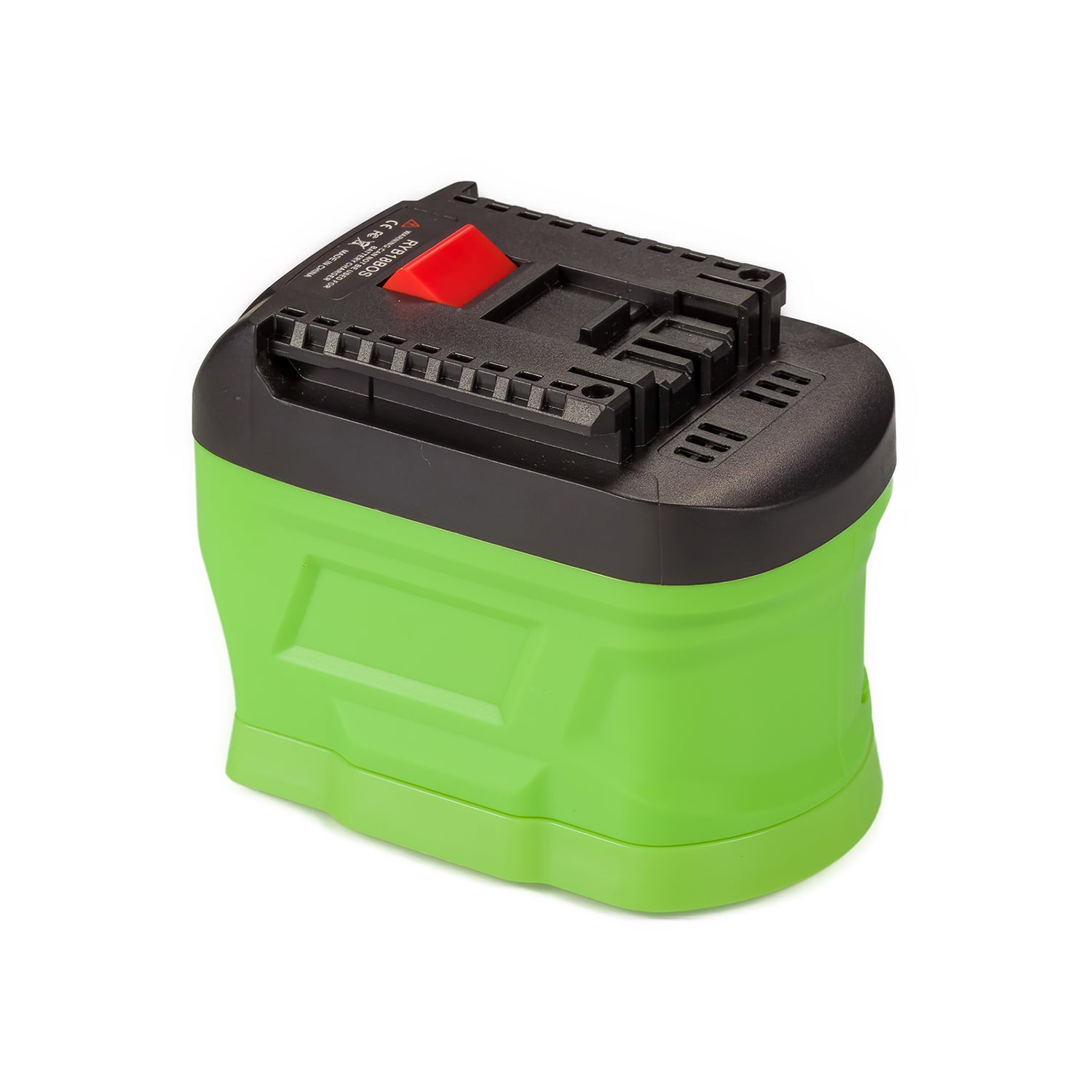 Ryobi 18V ONE+ to Bosch 18V GBA (Blue) battery adapter - Bosch tool-side connection, terminal slots and release button