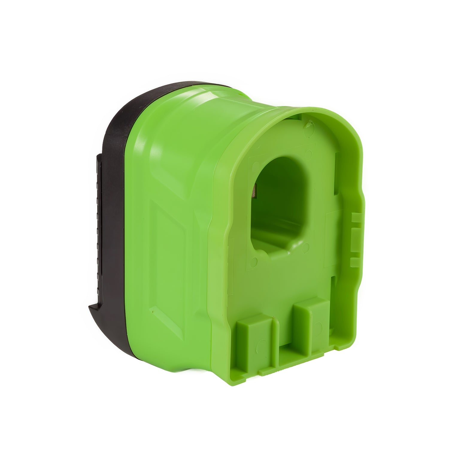 Ryobi 18V ONE+ to Bosch 18V GBA (Blue) battery adapter - battery-side connection, locating recess and moulded guide blocks