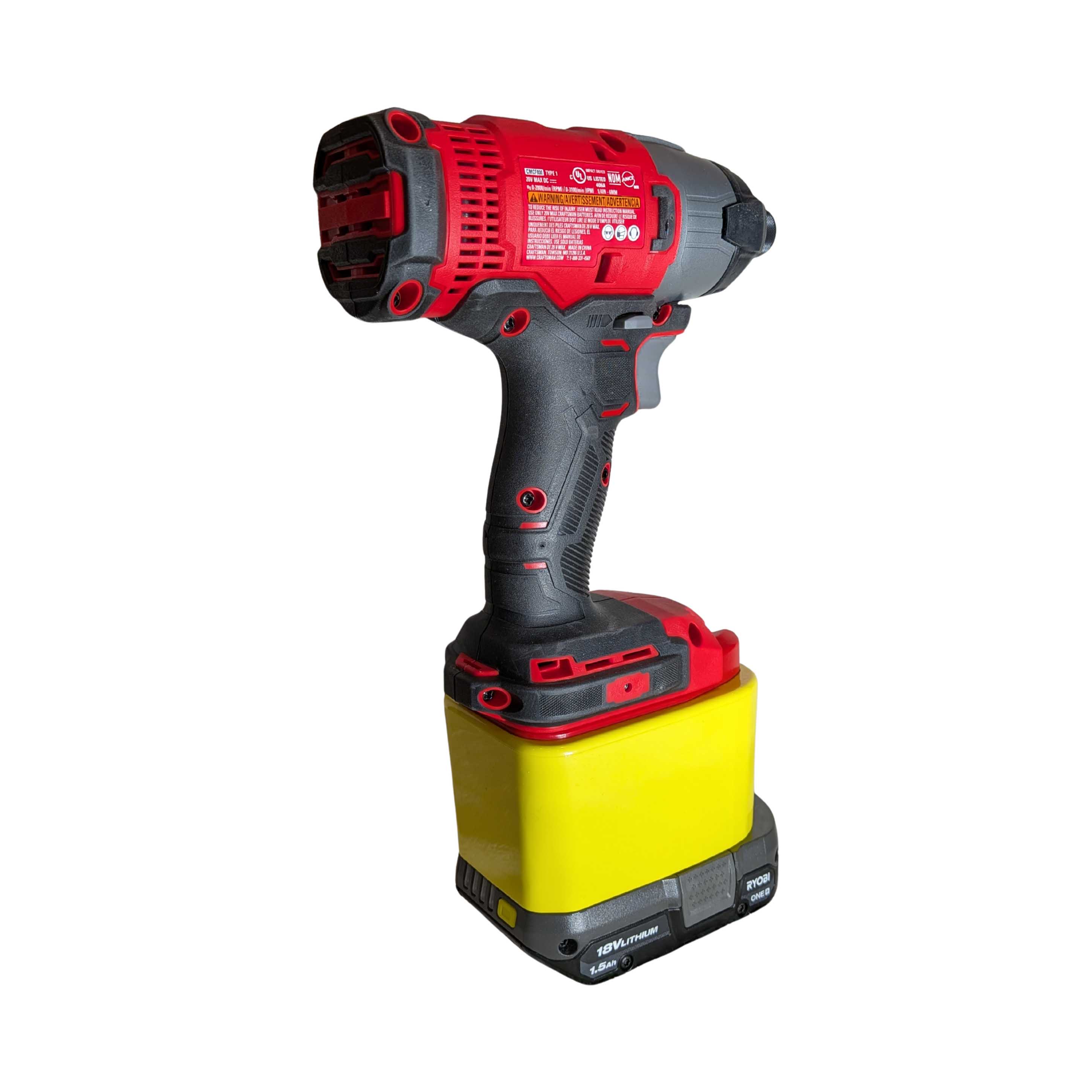 Ryobi 18V ONE+ auf Craftsman 20V Akkuadapter