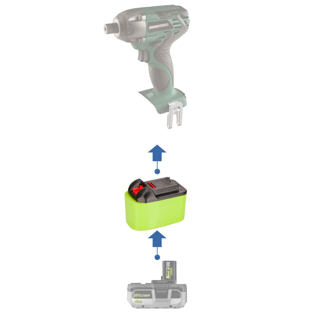 Ryobi 18V auf Masterforce 20V Akkuadapter