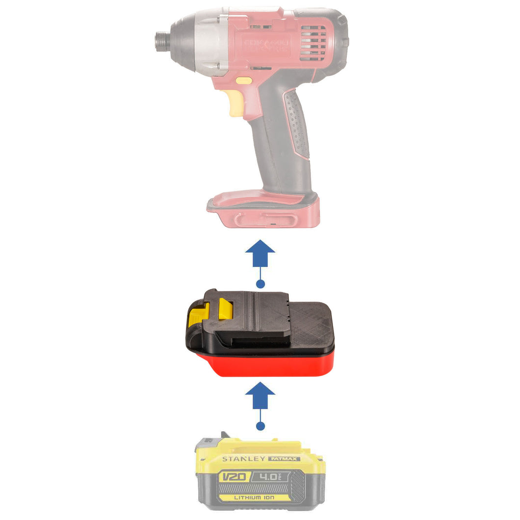 Stanley V20 auf Chicago Electric 18V Batterieadapter