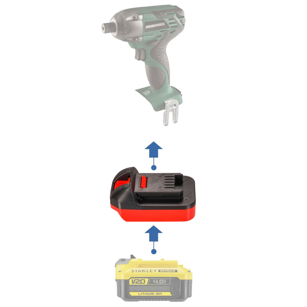 Stanley V20 vers Masterforce 20V Adaptateur de batterie