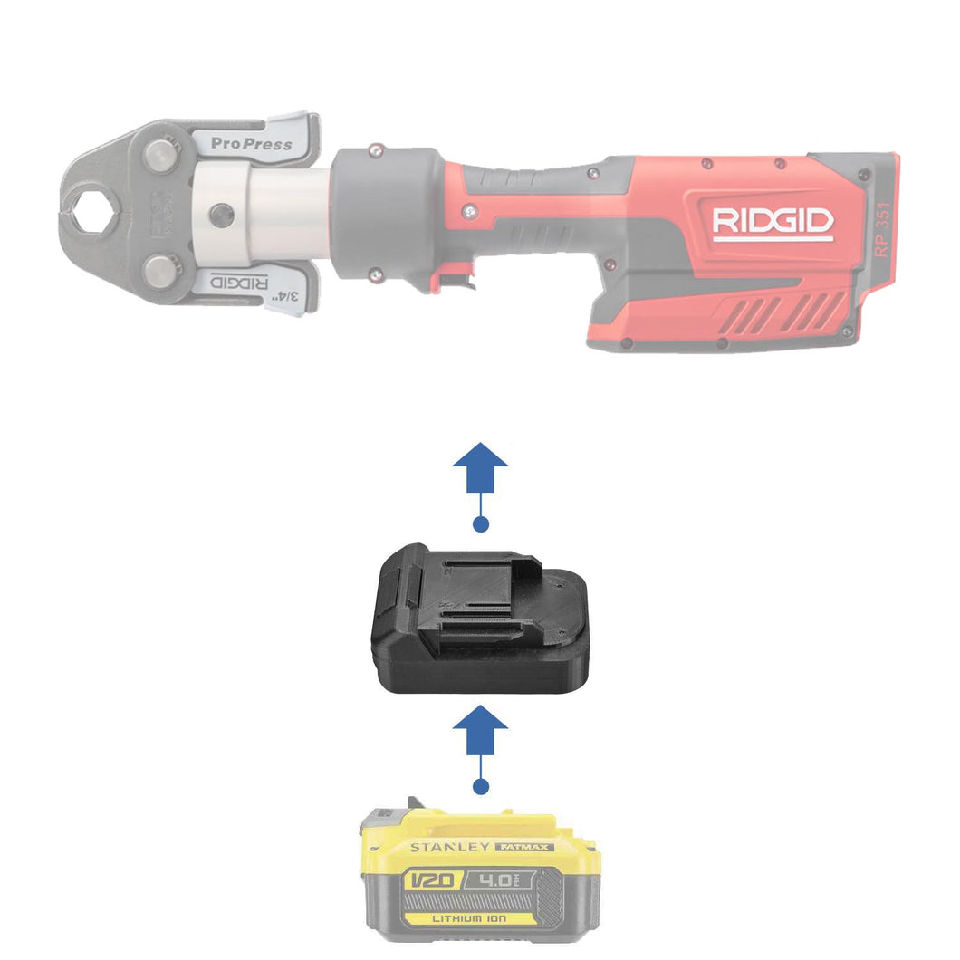 Stanley V20 to RIDGID RED 18V Battery Adapter
