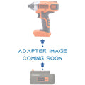 Black and Decker 36V/40V MAX to Black and Decker 20V battery adapter - placeholder text reading adapter image coming soon