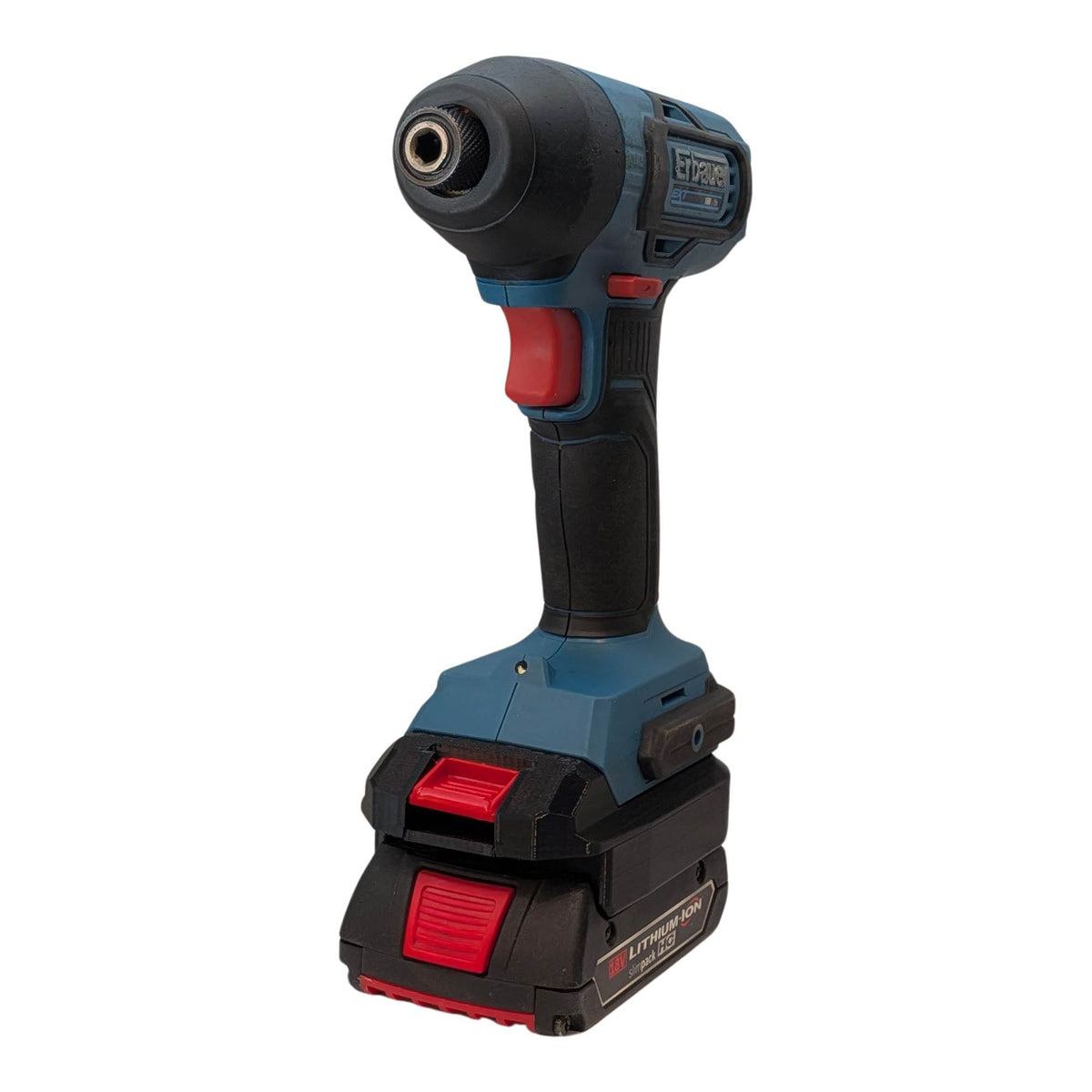 Bosch 18V GBA (Blau) auf Erbauer 18V EXT Akkuadapter