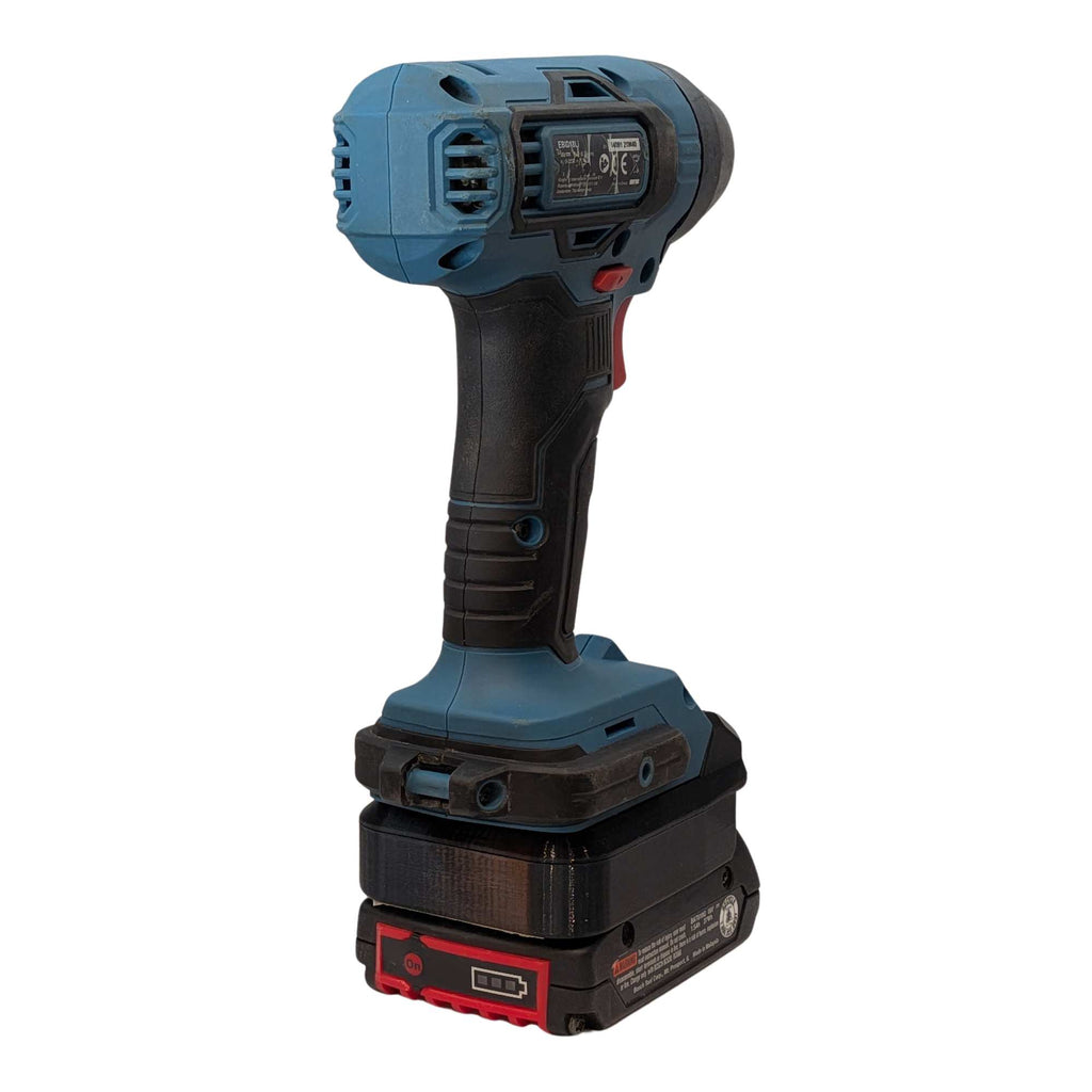 Bosch 18V GBA (Blau) auf Erbauer 18V EXT Akkuadapter