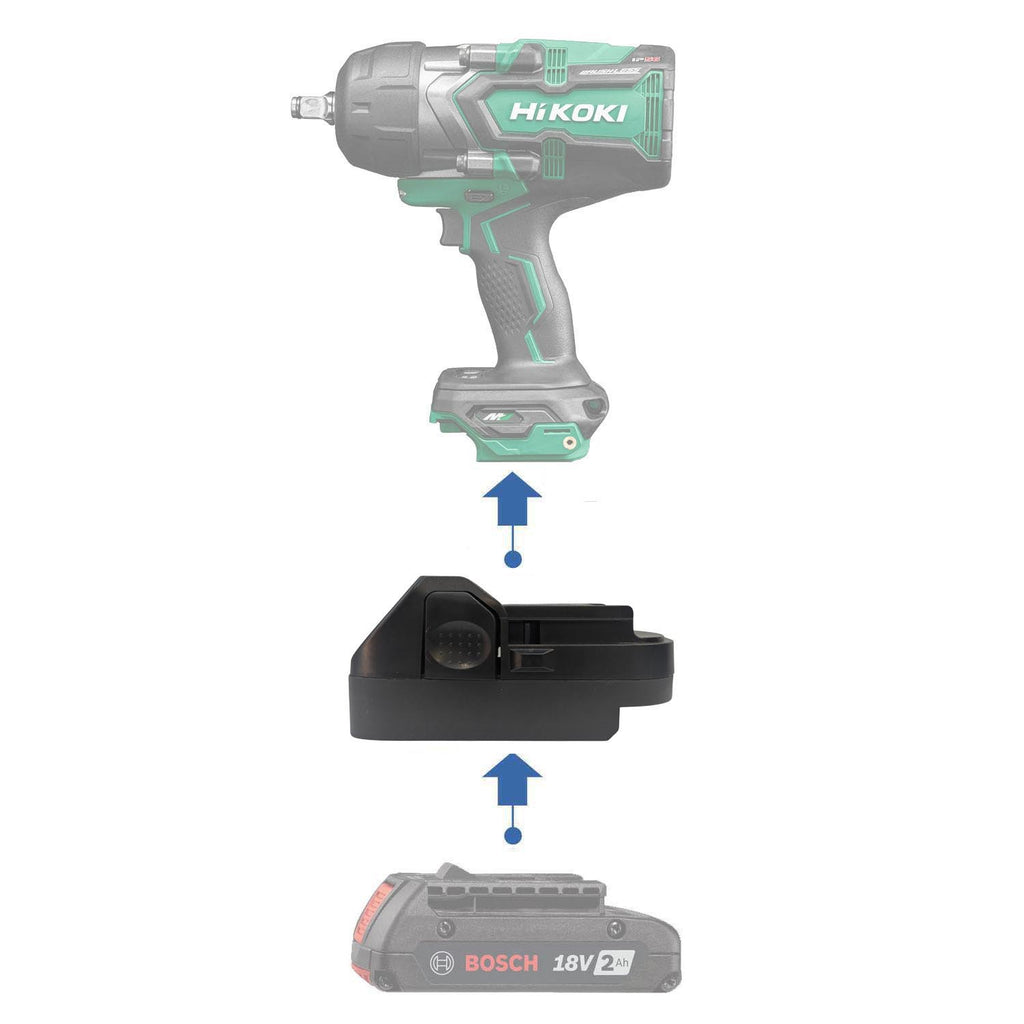 Bosch 18V GBA (Bleu) vers Hikoki 18V Adaptateur de batterie
