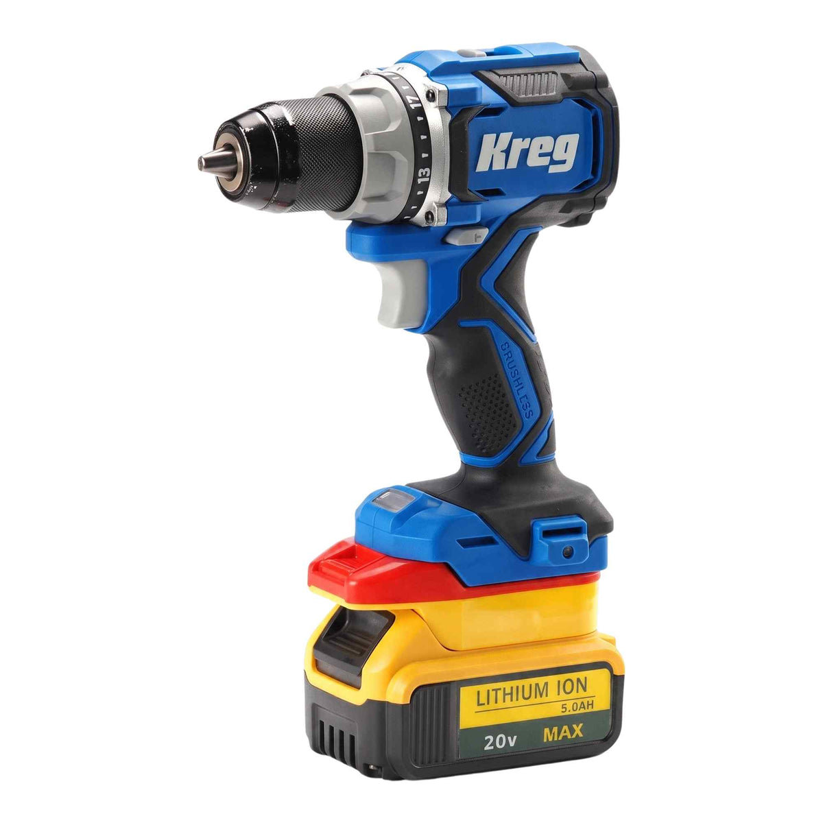 DeWalt 20V MAX auf Kreg 20V Blue Ion Akkuadapter
