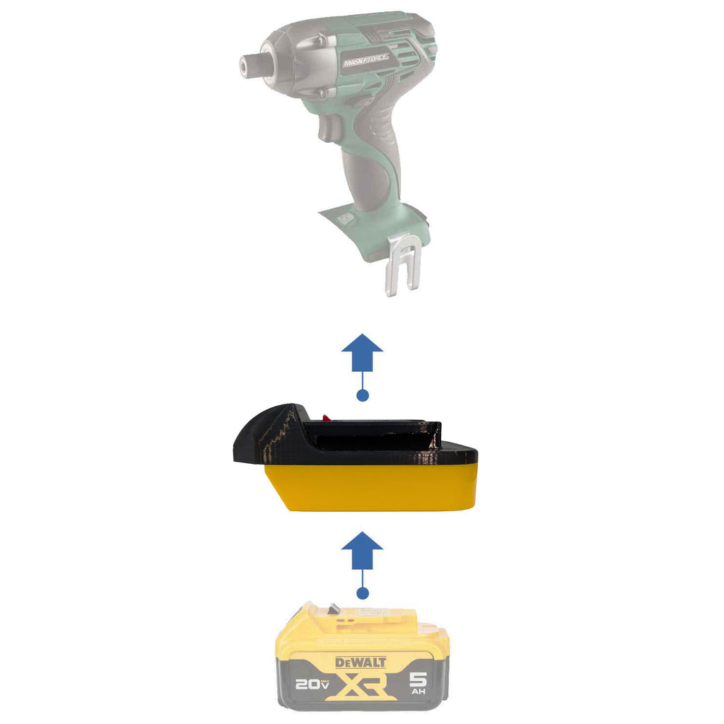 DeWalt 20V MAX auf Masterforce 20V Akkuadapter