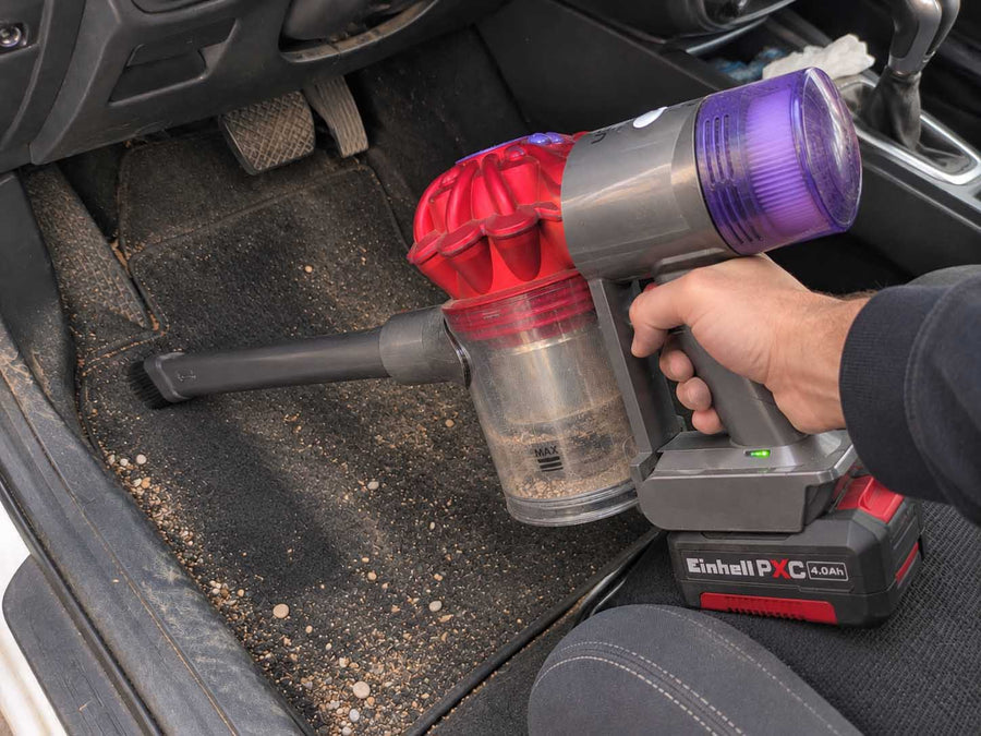 Adaptateur de batterie Einhell 18V PXC vers Dyson V7 : En main