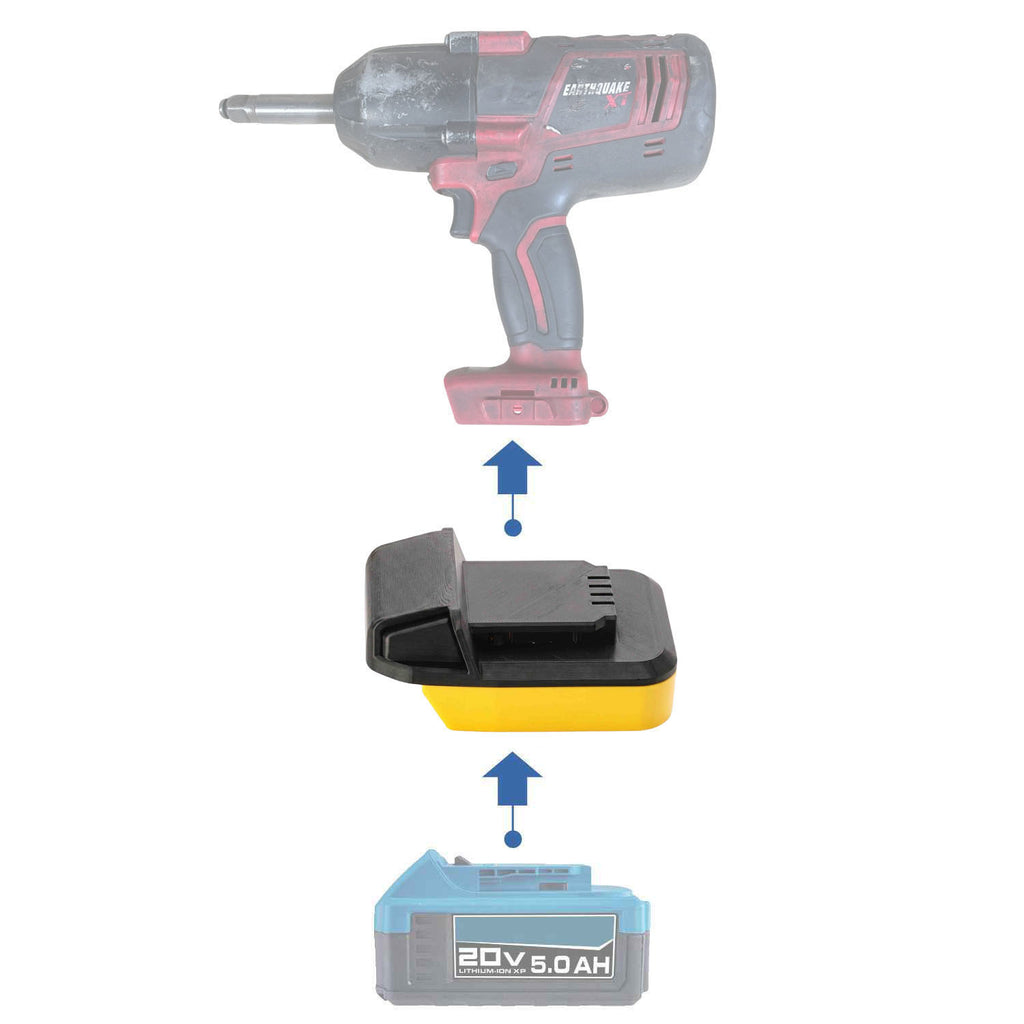 Bauer 20V auf Earthquake 20V XT Akkuadapter