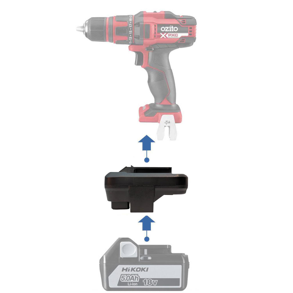 Hikoki 18V vers Ozito 18V PXC Adaptateur de batterie