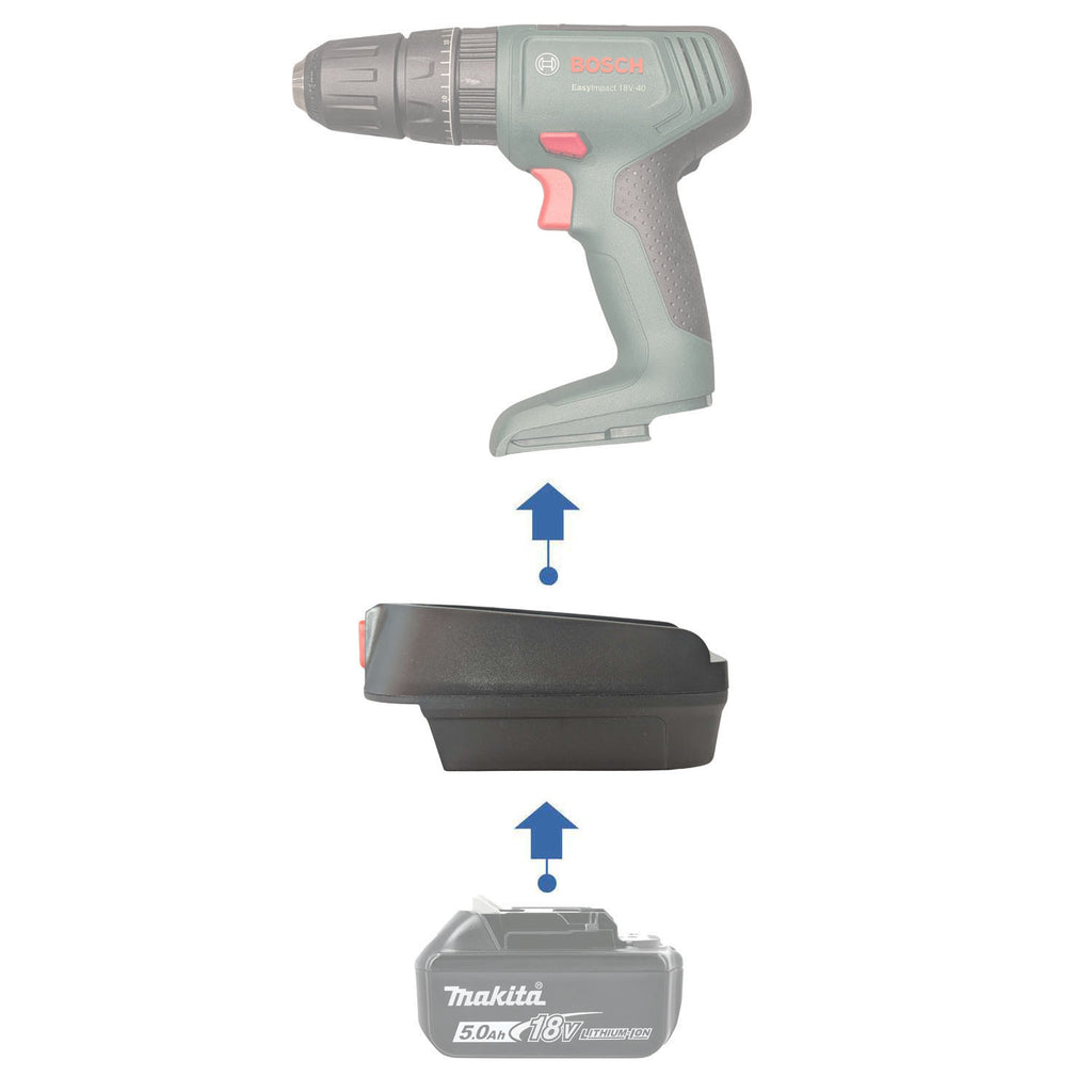 Makita 18V LXT auf Bosch 18V PBA (Grün) Akkuadapter