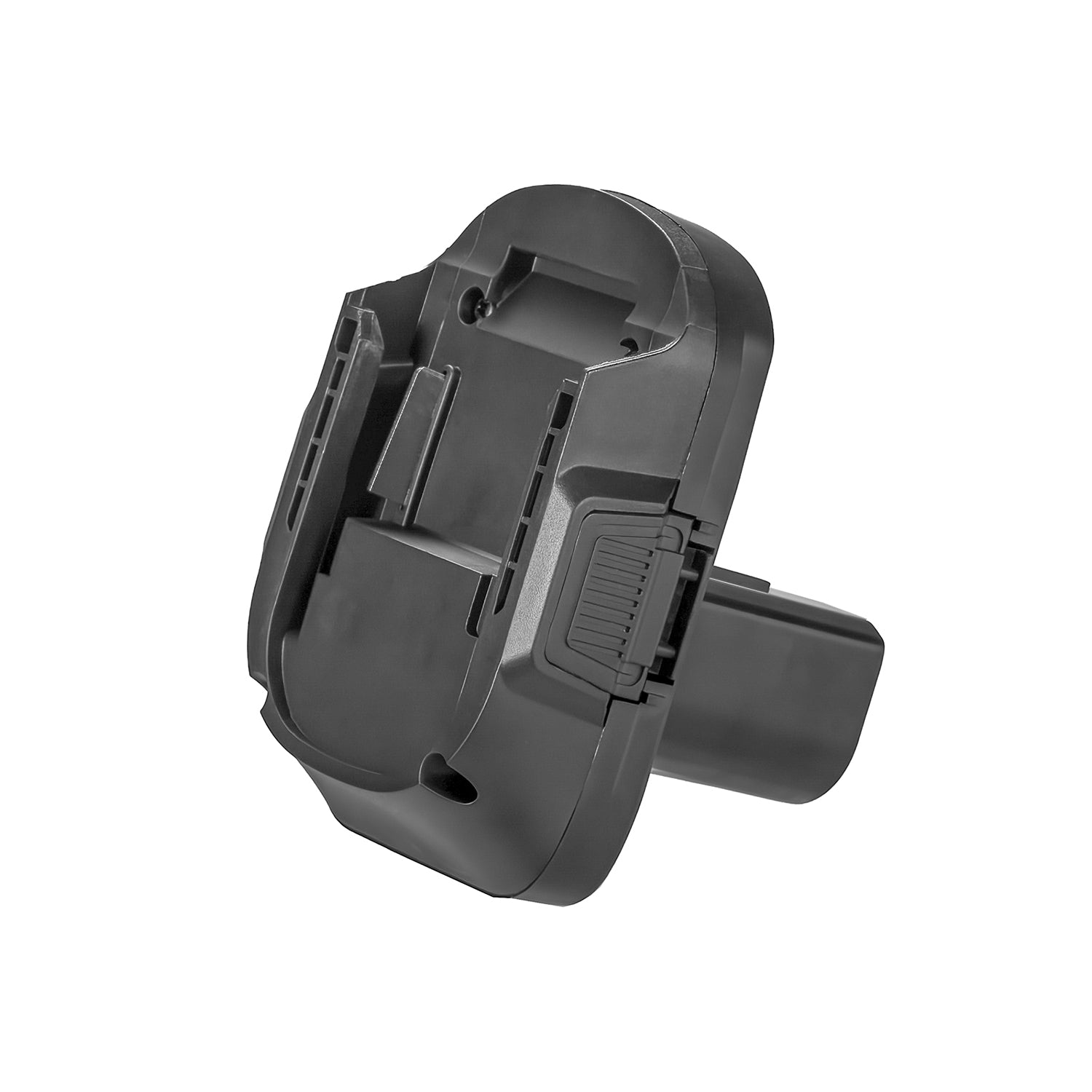 Makita 18V LXT to Craftsman 19.2V C3 Ni-Cd battery adapter - Makita battery-side connection, rail slots and release latch