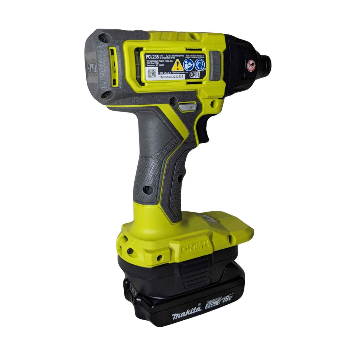 Makita 18V LXT vers Ryobi 18V ONE+ Adaptateur de batterie